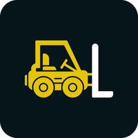 Forklift Vector Icon Design