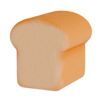 Brot Laib 3d isoliert auf ein transparent Hintergrund . Bäckerei . 3d Rendern png