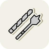 Drill bit Vector Icon Design