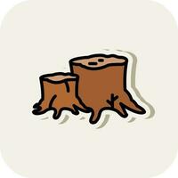 Stump Vector Icon Design