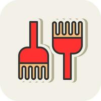 Detangling Brush Vector Icon Design