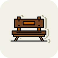 Bench Vector Icon Design