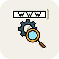 Search Engine Vector Icon Design