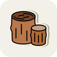 Log Vector Icon Design