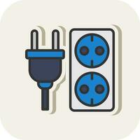 Electric socket Vector Icon Design