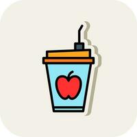 Fruit Smoothie Vector Icon Design