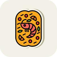 Lobster Roll Vector Icon Design