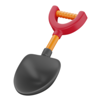 3D Shovel Illustration png