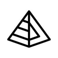 Pyramid Icon Vector Symbol Design Illustration