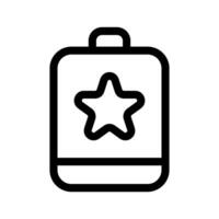 Starred Task Icon Vector Symbol Design Illustration