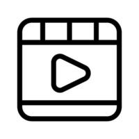 Clapperboard Icon Vector Symbol Design Illustration