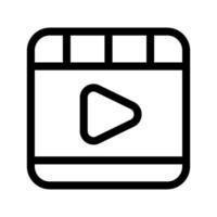 Clapperboard Icon Vector Symbol Design Illustration