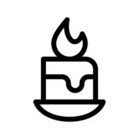 Candle Icon Vector Symbol Design Illustration