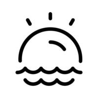 amanecer icono vector símbolo diseño ilustración