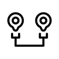 Road Map Icon Vector Symbol Design Illustration