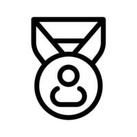 usuario medalla icono vector símbolo diseño ilustración