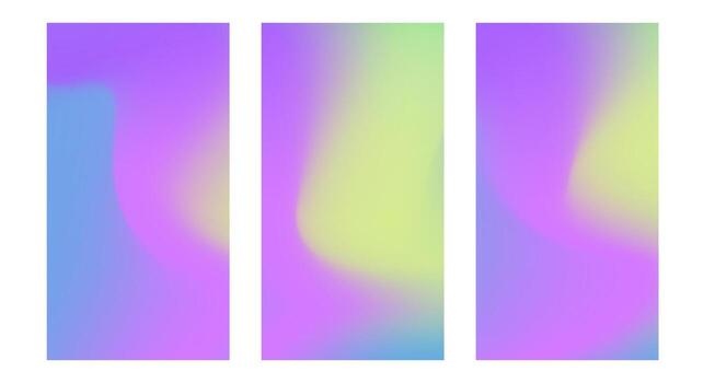 Social front page cover template banner modern blurred gradient overflow waves vector