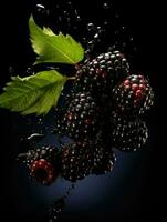 AI Generative a photo of blackberry