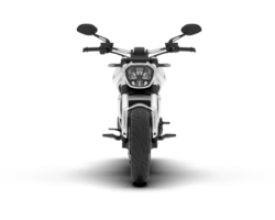 White motorcycle isolated on transparent background. 3d rendering - illustration png