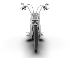 White motorcycle isolated on transparent background. 3d rendering - illustration png