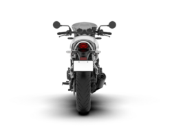 White motorcycle isolated on transparent background. 3d rendering - illustration png