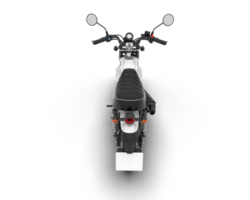 White motorcycle isolated on transparent background. 3d rendering - illustration png