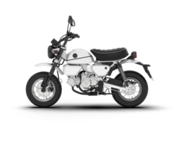 branco motocicleta isolado em transparente fundo. 3d Renderização - ilustração png