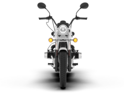 White motorcycle isolated on transparent background. 3d rendering - illustration png