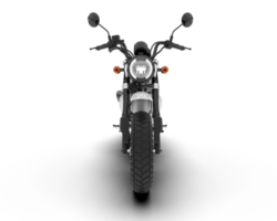 White motorcycle isolated on transparent background. 3d rendering - illustration png