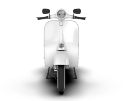 White motorcycle isolated on transparent background. 3d rendering - illustration png