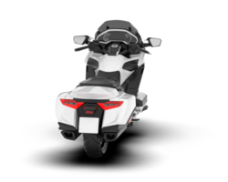 White motorcycle isolated on transparent background. 3d rendering - illustration png