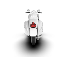 White motorcycle isolated on transparent background. 3d rendering - illustration png