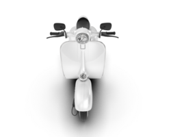 White motorcycle isolated on transparent background. 3d rendering - illustration png