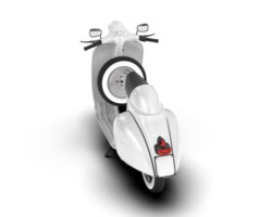 White motorcycle isolated on transparent background. 3d rendering - illustration png