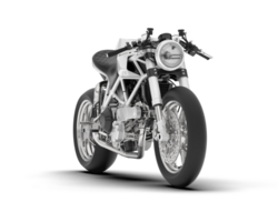 branco motocicleta isolado em transparente fundo. 3d Renderização - ilustração png