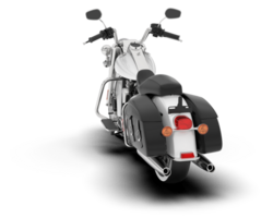 White motorcycle isolated on transparent background. 3d rendering - illustration png