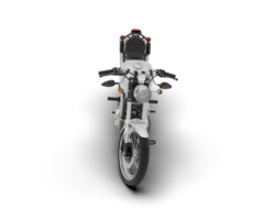 White motorcycle isolated on transparent background. 3d rendering - illustration png