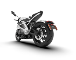 blanc moto isolé sur transparent Contexte. 3d le rendu - illustration png