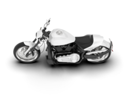 blanc moto isolé sur transparent Contexte. 3d le rendu - illustration png