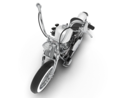 blanc moto isolé sur transparent Contexte. 3d le rendu - illustration png