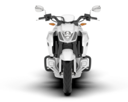 blanc moto isolé sur transparent Contexte. 3d le rendu - illustration png