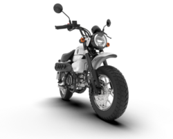 branco motocicleta isolado em transparente fundo. 3d Renderização - ilustração png