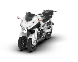 vit motorcykel isolerat på transparent bakgrund. 3d tolkning - illustration png