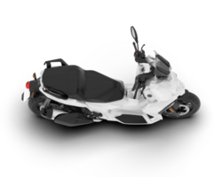 vit motorcykel isolerat på transparent bakgrund. 3d tolkning - illustration png