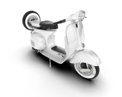 White motorcycle isolated on transparent background. 3d rendering - illustration png