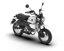 blanco motocicleta aislado en transparente antecedentes. 3d representación - ilustración png