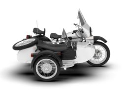 blanco motocicleta aislado en transparente antecedentes. 3d representación - ilustración png