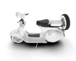 White motorcycle isolated on transparent background. 3d rendering - illustration png