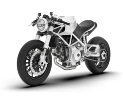 Weiß Motorrad isoliert auf transparent Hintergrund. 3d Rendern - - Illustration png