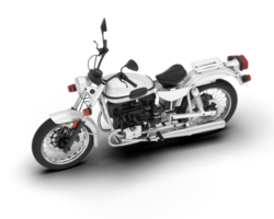 White fast bike isolated on transparent background. 3d rendering - illustration png